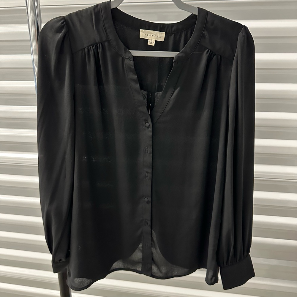 Black button down dress shirt